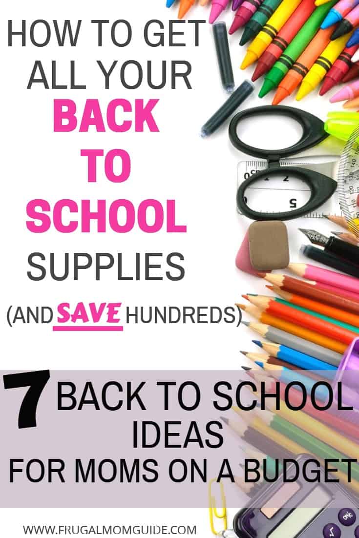 Back to School Ideas on Budget pin