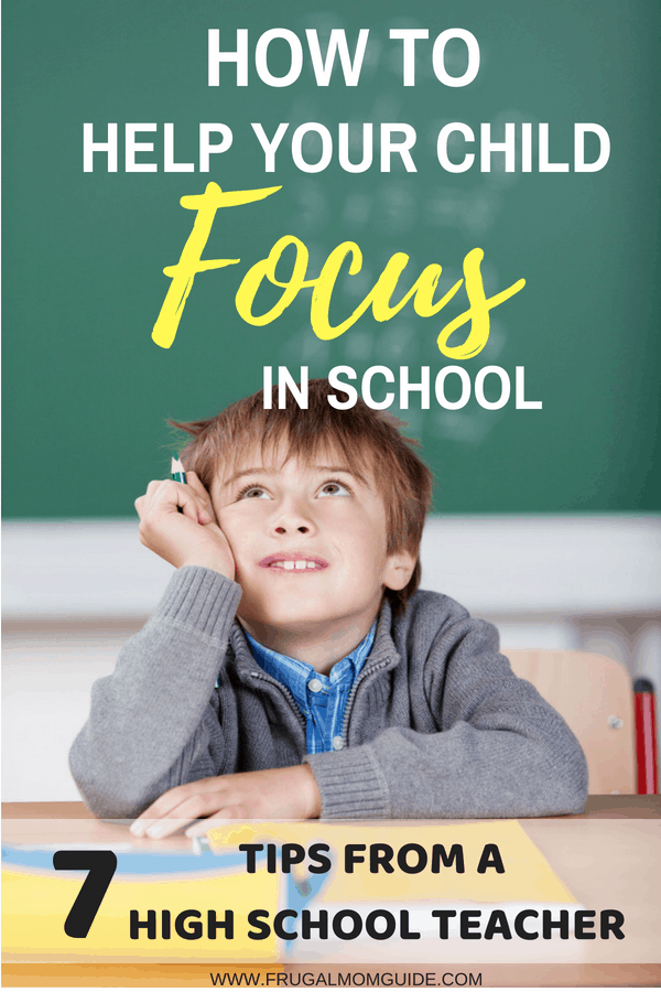 how to help your child focus in school