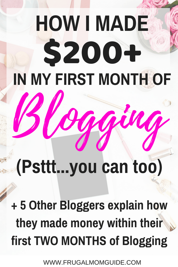 first month blog income report