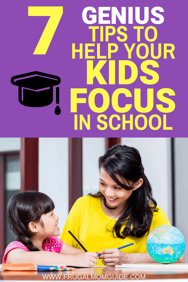 Wondering how to help your kids focus in school? These clever tips will help you raise kids who are focused and settled. Try these tips for improved school work and better grades. #parentingtips #school 