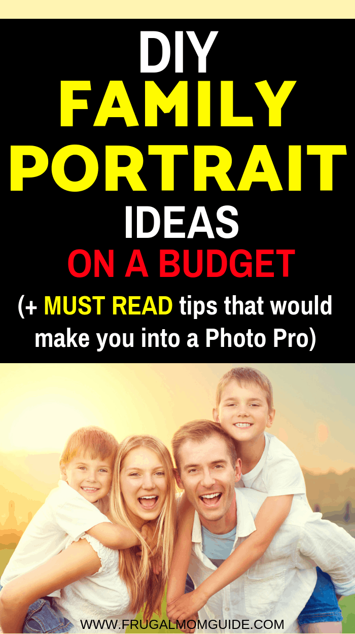 DIY Family Portrait Ideas Pin