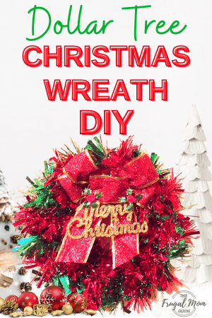 DIY Dollar Tree Christmas Wreath Pin