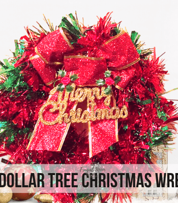 diy dollar tree christmas wreath feature