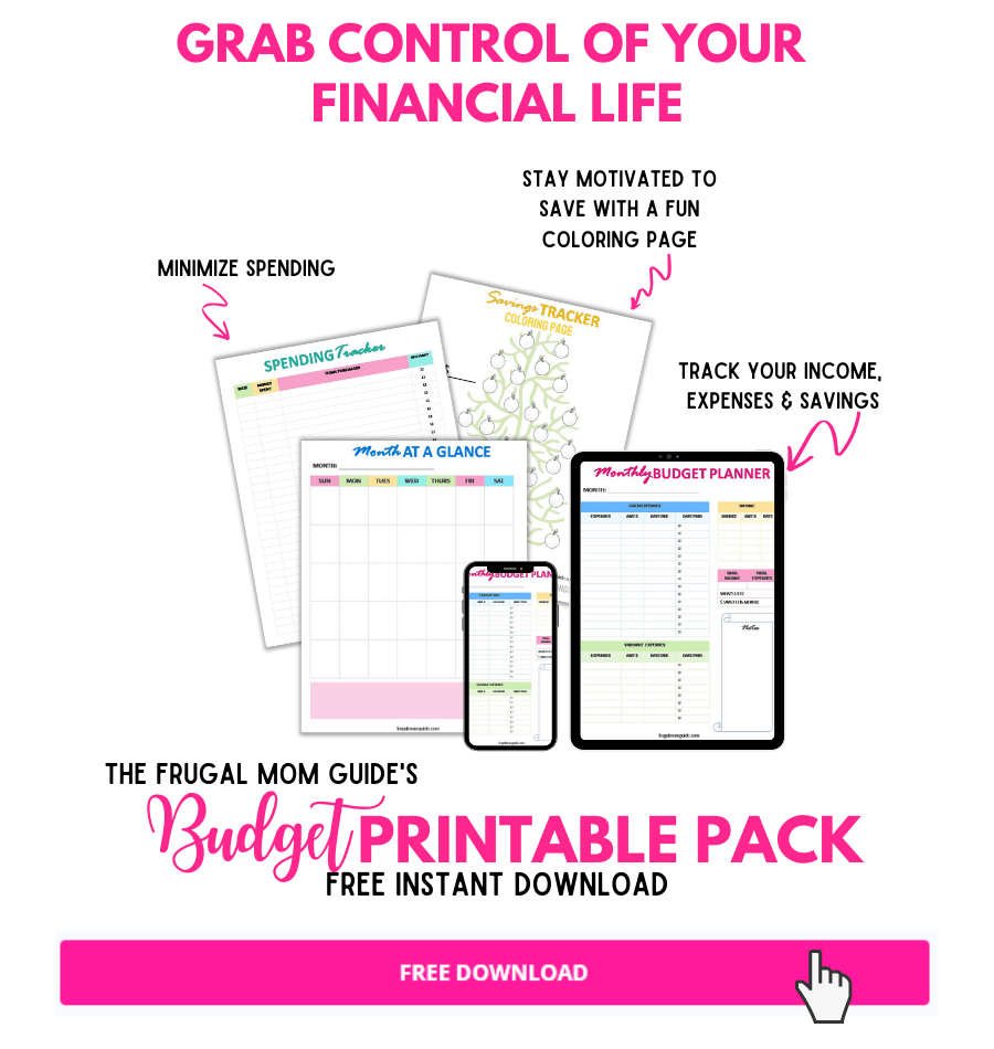 free budget printable pack optin image