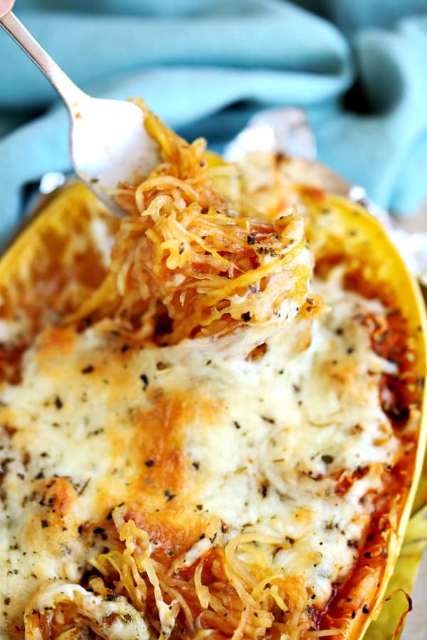 bakes spaghetti squash - cheap keto recipes