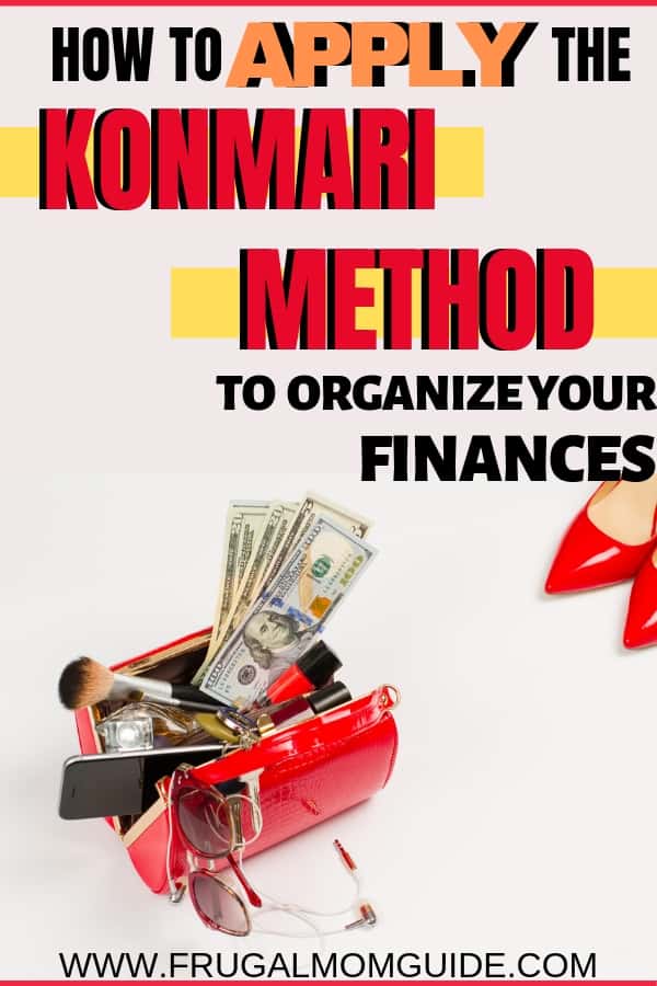 Organize Finances with KonMari Method Pin