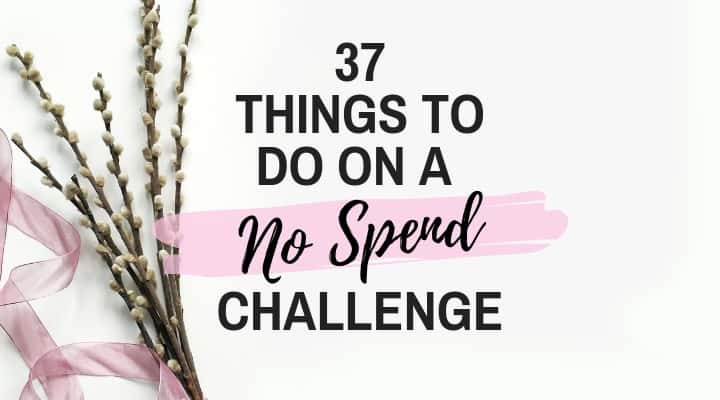 things to do on a no spend challenge feature