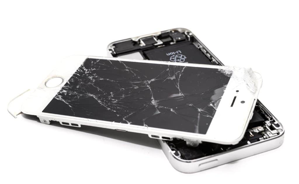 two cellphones with broken screens - repair screens to make $500 fast