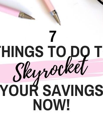 best money saving habits - how to skyrocket your savings now feature image