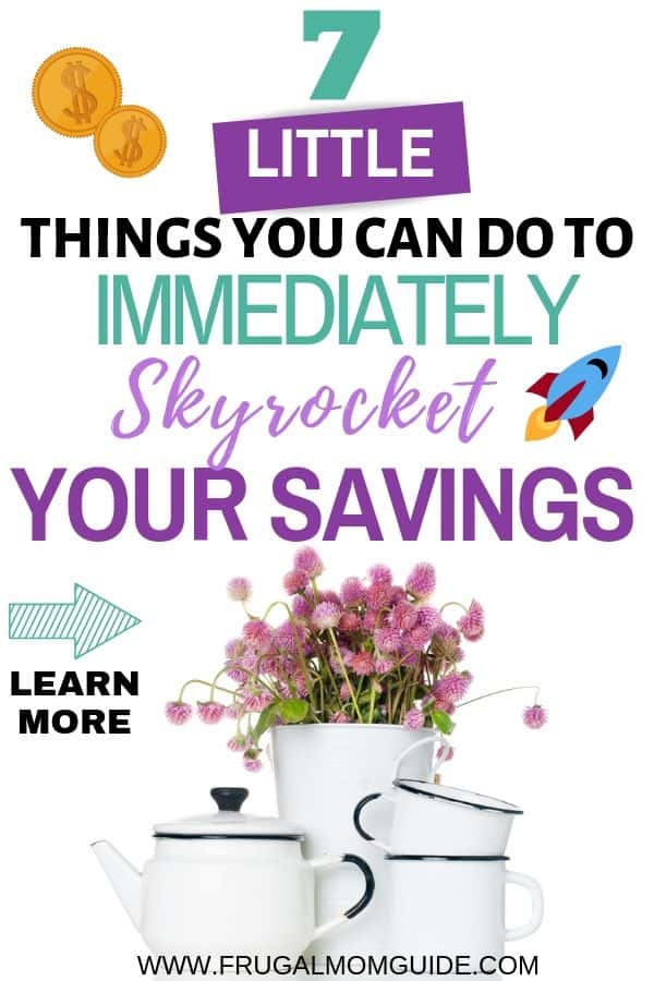 money saving habits - how to start saving immediately pin