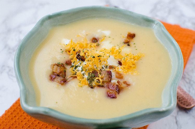 budget friendly recipes - loaded baked potato soup