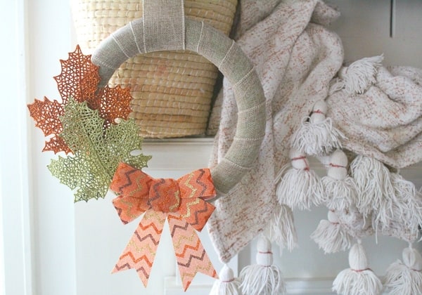 DIY Fall Decor Projects - Dollar Tree Fall Wreath