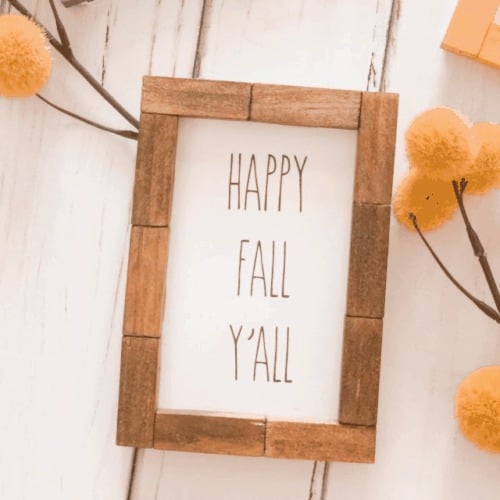 diy fall printable sign decor