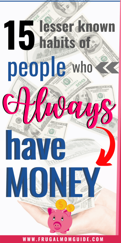 habits of people who always have money pin