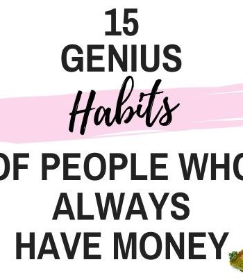 habits of people who always have money feature
