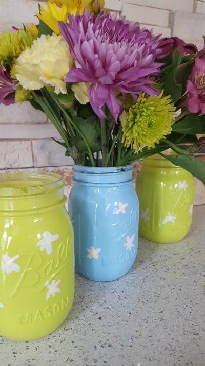 mason jar spring vases -hot craft ideas to sell