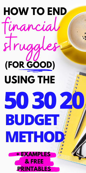 50 30 20 budget rule pin