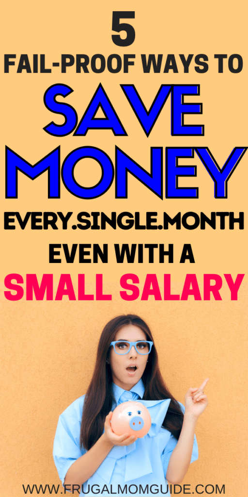 how to save money from monthly salary