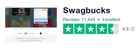 swagbucks rating on trustpilot