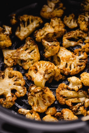 fried cauliflower in pan