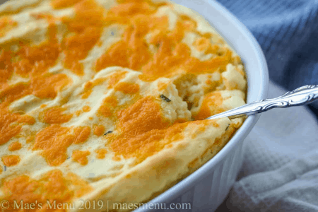 mashed potato souffle in bown -thanksgiving recipes