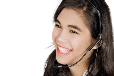 how to make money online as a teen - girl with headset