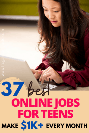 online jobs for teens pin