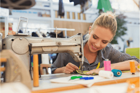 woman sewing - cash jobs