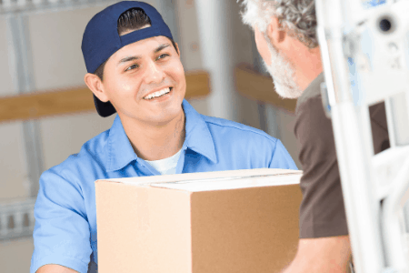 man delivering package - jobs that pay cash