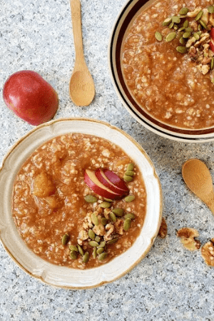 apple pie oatmeal - cheap breakfast meals