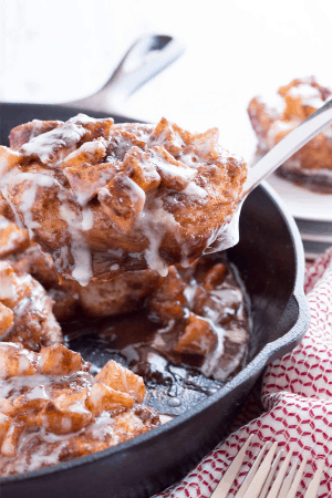 skillet apple pie biscuits - easy breakfasts