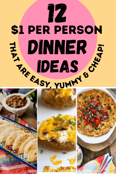 CHEAP DINNER IDEAS Pin Image