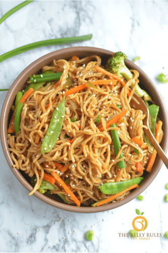 Instant Pot Vegetable Chow Mein - Cheap Dinner Ideas