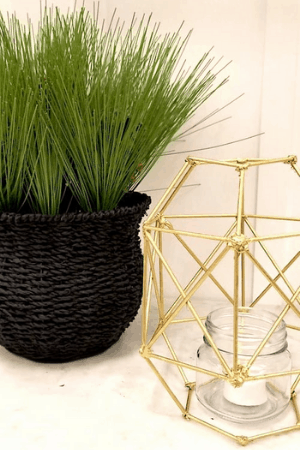 geometric candle holder - diy mothers day gift ideas