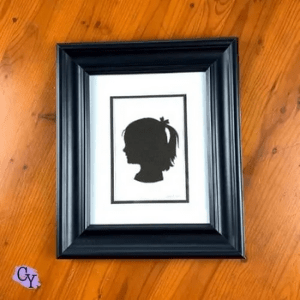 silhouette portrait - diy gift