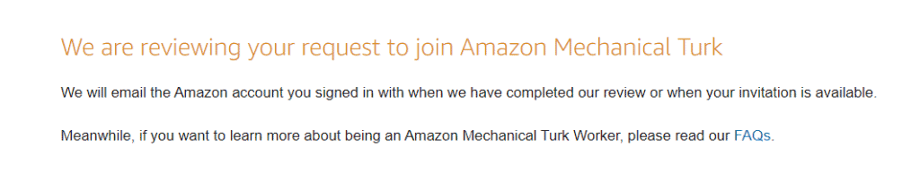 amazon mturk sign up step 4