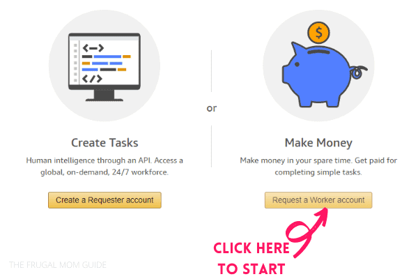 amazon mturk sign up step 1