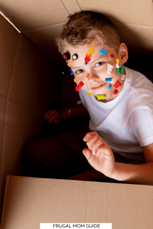 boy with Lego bricks stuck to face - best Lego alternatives