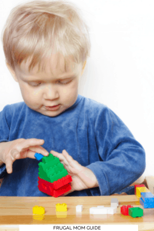 baby with Lego bricks - cheap Lego alternatives