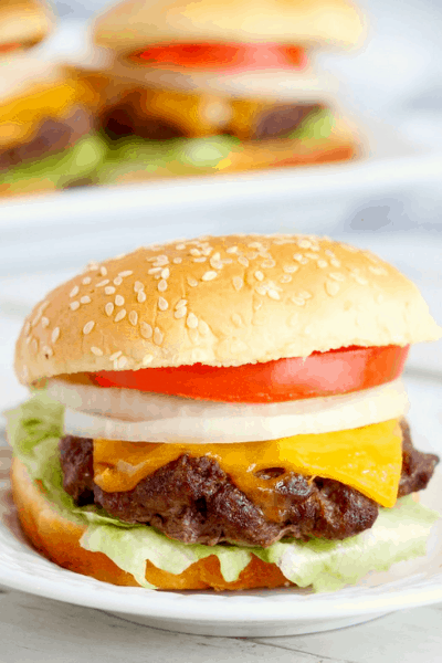 air fryer burger 