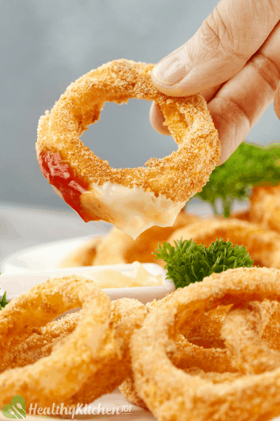 air fryer onion rings - budget air fryer recipes