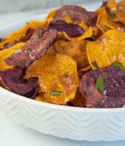 air fryer sweet potato chips