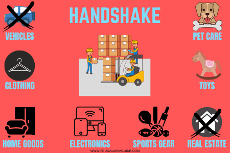 items sold on handshake - local selling sites for wholesale items