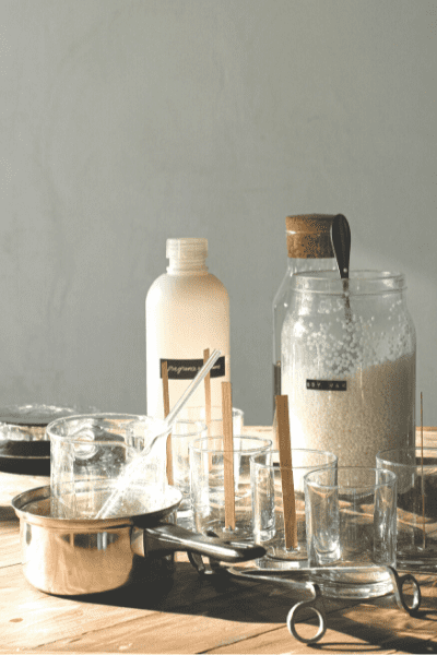 how to make candles at home to sell - ingredients
