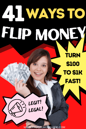 How to flip money - pin - woman with cash in hand