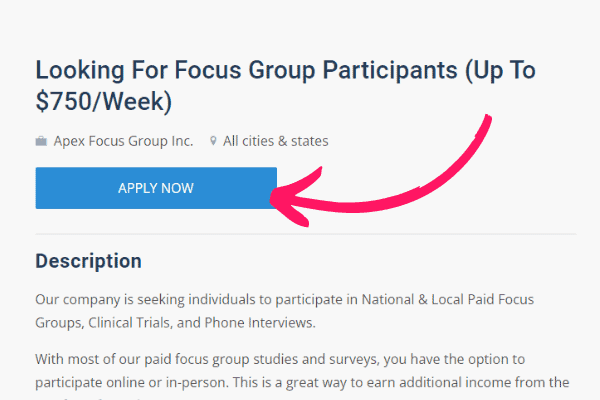 application for apex focus group legit