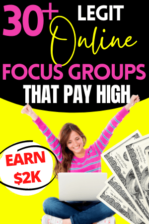 paid remote focus groups for money pin