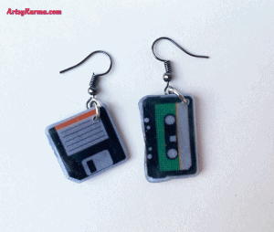 resin earrings