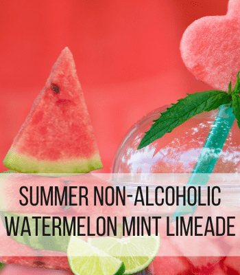 watermelon mint limeade - summer watermelon drink feature