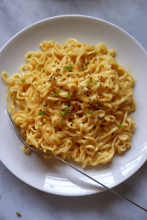 cheese ramen school lunch idea